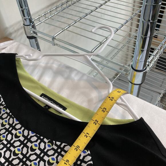 Anthea Crawford Australia Women's Mod Colorblock Blouse Size M Groovy Boho Indie - Picture 3 of 11